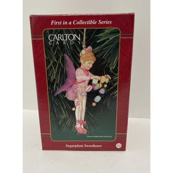 Carlton Heirloom Ornament Sugarplum Sweetheart 1st In Series 1999 Vintage Fairy - Picture 7 of 10